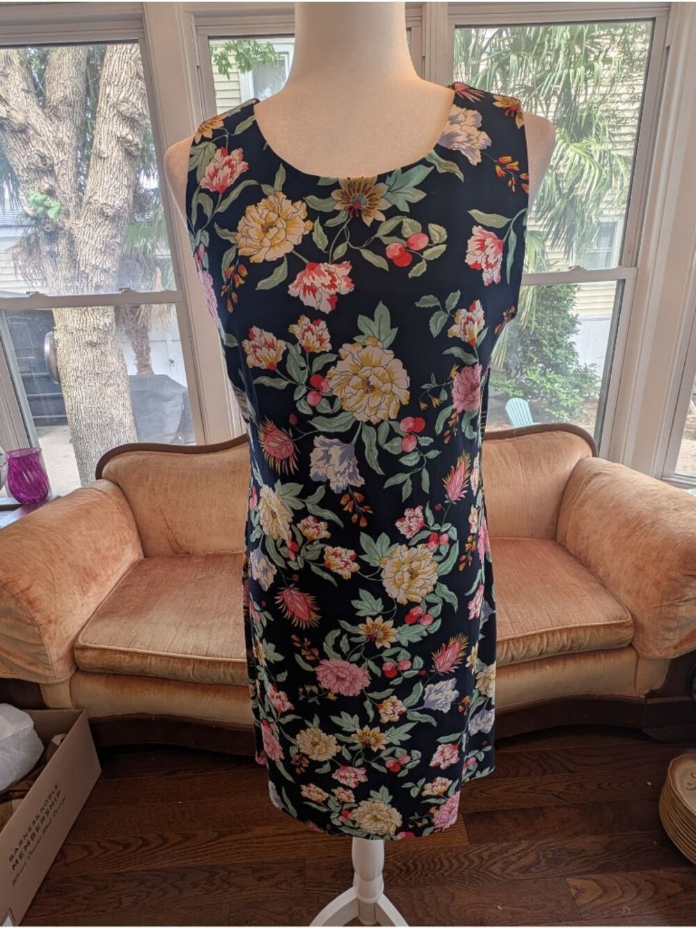 Tommy Hilfiger Floral Pull-On Dress Size 10 Sleeveless A-line Soft & Stretchy